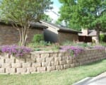 From a difficult slope to more planting space Wall Block Retaining wall curb appeal design